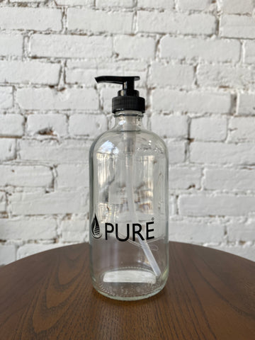 Pure Glass Bottle With Pump